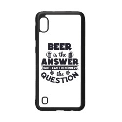 Coque noire pour Samsung Galaxy S10e Beer is the answer Humour Bière