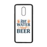 Coque noire pour OnePlus 7 Save Water Drink Beer Humour Bière