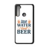 Coque noire pour Xiaomi Redmi Note 9 4G Save Water Drink Beer Humour Bière