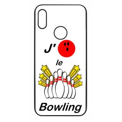 Coque noire pour Huawei P20 J'aime le Bowling