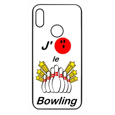 Coque noire pour Huawei P8 Lite 2017 J'aime le Bowling