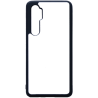 Coque pour Xiaomi Mi Note 10 lite Bugdroid petit robot android bleu dans l'eau - coque noire TPU souple