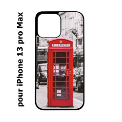 Coque noire pour Iphone 13 PRO MAX Cabine téléphone Londres - Cabine rouge London