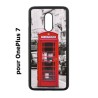 Coque noire pour OnePlus 7 Cabine téléphone Londres - Cabine rouge London