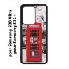 Coque noire pour Samsung Galaxy S20 Ultra / S11+ Cabine téléphone Londres - Cabine rouge London