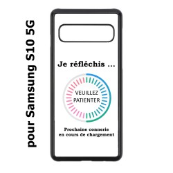 Coque noire pour Samsung Galaxy S10 5G Connerie en cours de téléchargement