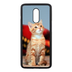 Coque noire pour OnePlus 7 Adorable chat - chat robe cannelle