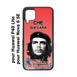 Coque noire pour Huawei P40 Lite / Nova 6 SE Che Guevara - Viva la revolution