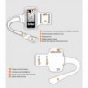 coque Transparente Silicone pour smartphone Samsung S3 S4 S5 - BLANC