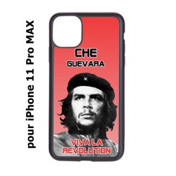 Coque noire pour Iphone 11 PRO MAX Che Guevara - Viva la revolution