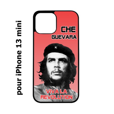 Coque noire pour iPhone 13 mini Che Guevara - Viva la revolution