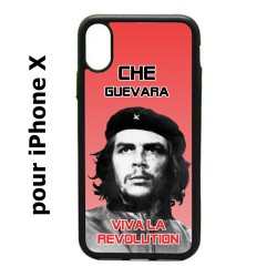 Coque noire pour IPHONE X et IPHONE XS Che Guevara - Viva la revolution
