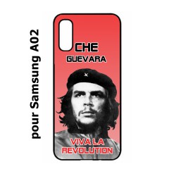 Coque noire pour Samsung Galaxy A02 Che Guevara - Viva la revolution