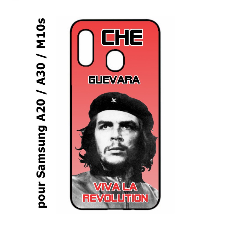 Coque noire pour Samsung Galaxy A20 / A30 / M10S Che Guevara - Viva la revolution