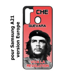 Coque noire pour Samsung Galaxy A21 Che Guevara - Viva la revolution