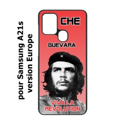 Coque noire pour Samsung Galaxy A21s Che Guevara - Viva la revolution