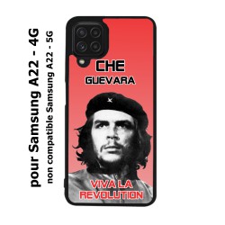 Coque noire pour Samsung Galaxy A22 - 4G Che Guevara - Viva la revolution