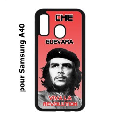 Coque noire pour Samsung Galaxy A40 Che Guevara - Viva la revolution