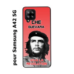 Coque noire pour Samsung Galaxy A42 5G Che Guevara - Viva la revolution