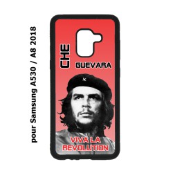 Coque noire pour Samsung Galaxy A530/A8 2018 Che Guevara - Viva la revolution