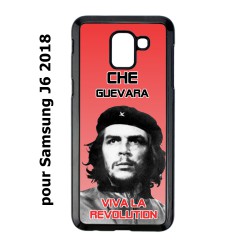 Coque noire pour Samsung Galaxy J6 2018 Che Guevara - Viva la revolution
