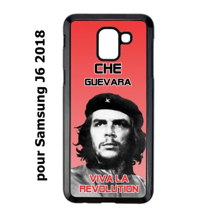 Coque noire pour Samsung Galaxy J6 2018 Che Guevara - Viva la revolution