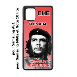 Coque noire pour Samsung Galaxy M60s Che Guevara - Viva la revolution