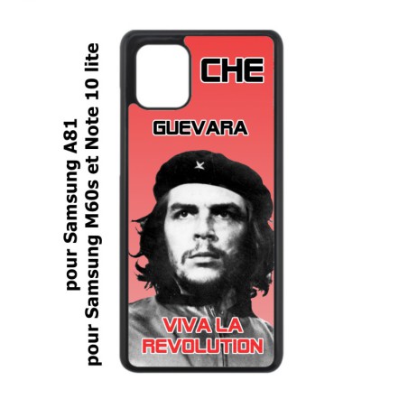 Coque noire pour Samsung Galaxy Note 10 lite Che Guevara - Viva la revolution