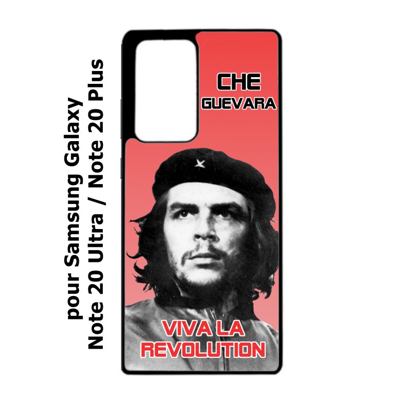 Coque noire pour Samsung Galaxy Note 20 Ultra Che Guevara - Viva la revolution
