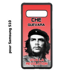Coque noire pour Samsung Galaxy S10 Che Guevara - Viva la revolution
