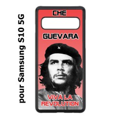 Coque noire pour Samsung Galaxy S10 5G Che Guevara - Viva la revolution