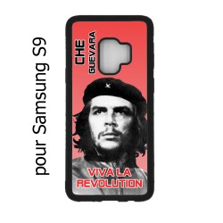 Coque noire pour Samsung Galaxy S9 Che Guevara - Viva la revolution
