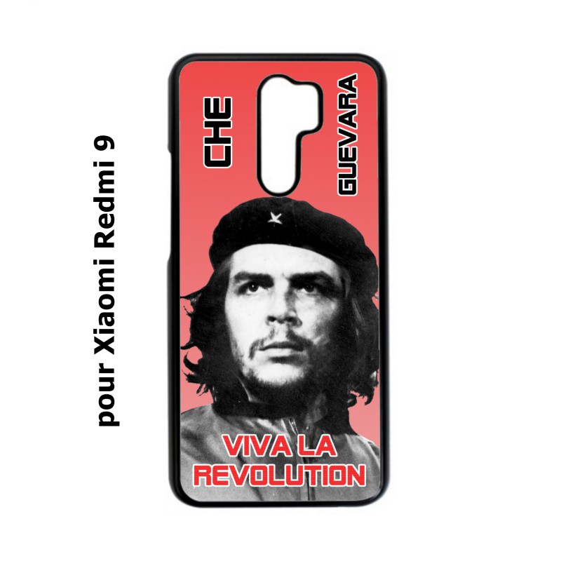 Coque noire pour Xiaomi Redmi 9 Che Guevara - Viva la revolution
