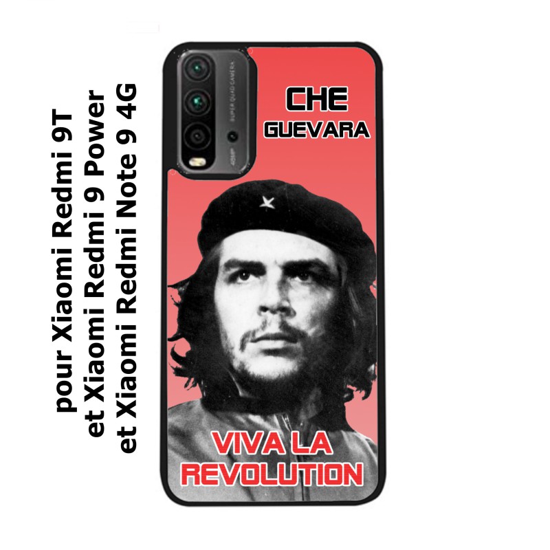 Coque noire pour Xiaomi Redmi Note 9 4G Che Guevara - Viva la revolution