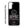 Coque noire pour Samsung Galaxy S21Plus / S30 groupe rock AC/DC musique rock ACDC