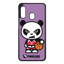 Coque noire pour Samsung Galaxy S21Plus / S30 PANDA BOO© Basket Sport Ballon - coque humour