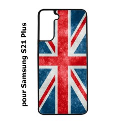 Coque noire pour Samsung Galaxy S21Plus / S30 Drapeau Royaume uni - United Kingdom Flag