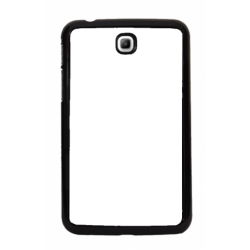 Coque pour Samsung Tab 3 7p P3200 Drapeau Corse Emblème - Écusson Argent à Tête de Maure - contour noir