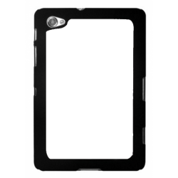 Coque pour Samsung Tab 7.7 P6800 Drapeau Corse Emblème - Écusson Argent à Tête de Maure - contour noir