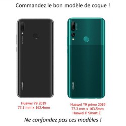 Coque pour Huawei Y9 prime 2019 Dauphin saut éclaboussure - coque noire TPU souple