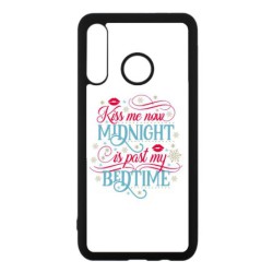 Coque noire pour Huawei P Smart Z Kiss me now Midnight is past my Bedtime amour embrasse-moi