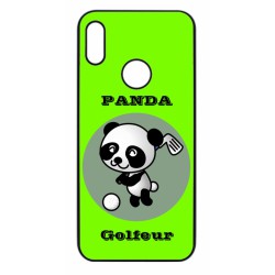 Coque noire pour Huawei P Smart Z Panda golfeur - sport golf - panda mignon
