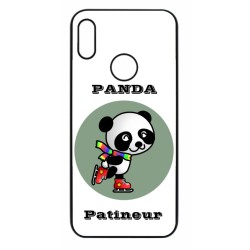 Coque noire pour Huawei P Smart Z Panda patineur patineuse - sport patinage