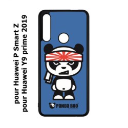 Coque noire pour Huawei P Smart Z PANDA BOO© Banzaï Samouraï japonais - coque humour