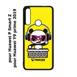 Coque noire pour Huawei P Smart Z PANDA BOO© DJ music - coque humour