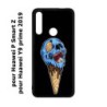 Coque noire pour Huawei P Smart Z Ice Skull - Crâne Glace - Cône Crâne - skull art
