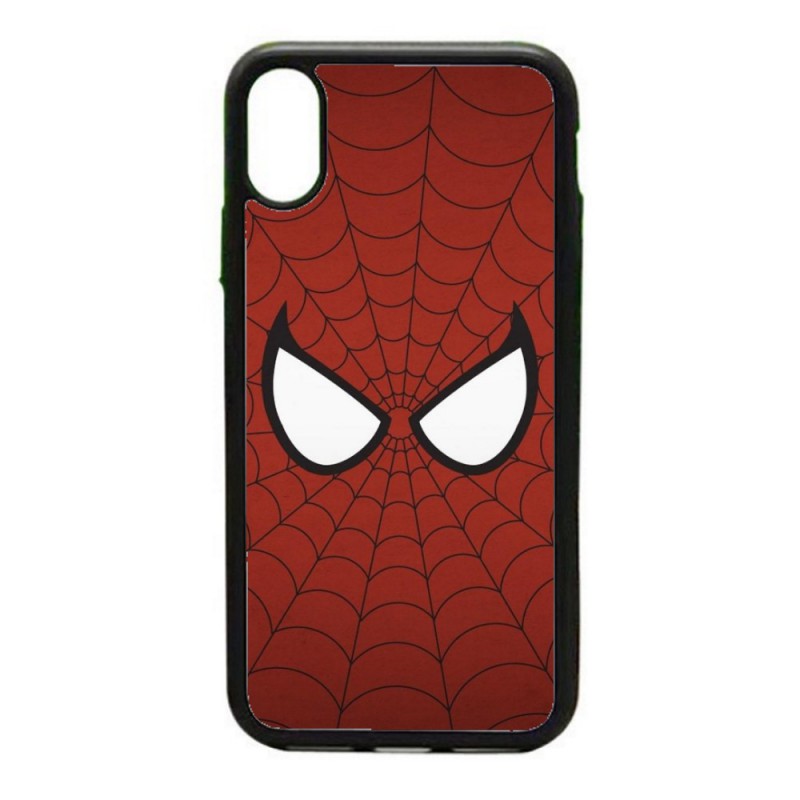 Coque noire pour IPHONE 4/4S les yeux de Spiderman - Spiderman Eyes - toile Spiderman