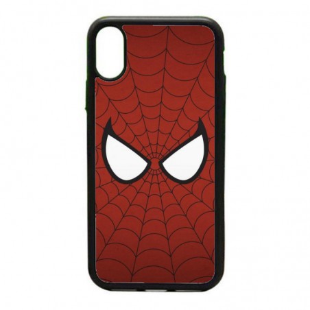 Coque noire pour IPHONE 4/4S les yeux de Spiderman - Spiderman Eyes - toile Spiderman