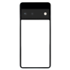 Coque pour Google Pixel 6 PRO Background mandala motif bleu coloré - coque noire TPU souple