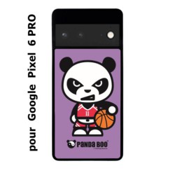 Coque noire pour Google Pixel 6 PRO PANDA BOO© Basket Sport Ballon - coque humour